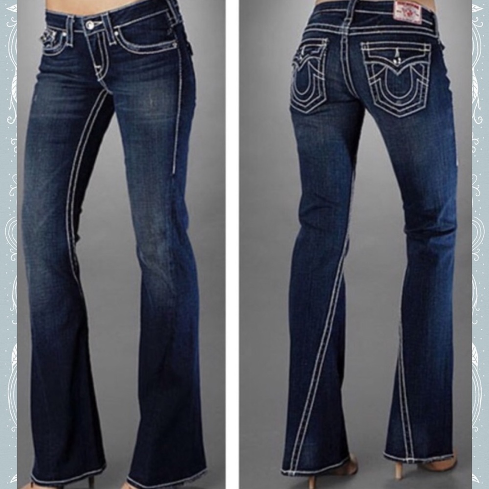 EUC True Religion Joey Low-Rise Bootcut, Sz 31